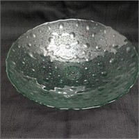 Vintage bubble glass bowl