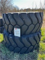 (2) Used Micheline 26.5R25 Tires