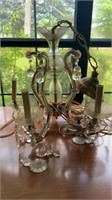 Vintage antique chandelier 29 in with chain, has