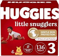 Huggies Little Snugglers Baby Diapers, Size 3,