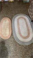 2 braided rugs largest 50”