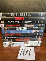 DVD's Total Recall Any Given Sunday Obsessed MIIB