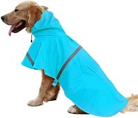 NACOCO Large Dog Raincoat Adjustable Pet Water