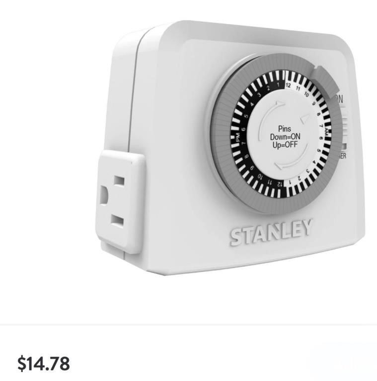 Stanley TimeIt Twin 2-Outlet Grounded Indoor