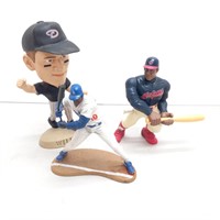 3 Baseball figurines