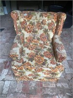 Vintage Flowered sitting chair- no rips or tears