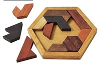 Hexagon Tangram Classic Chinese Handmade Wooden