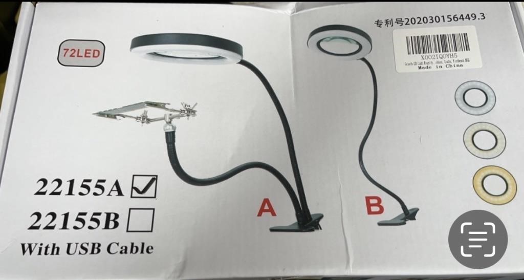 Geisofu LED Light Magnifying Lamp, Multifunction
