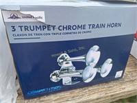 Chrome 3-Trumpet Train Horn