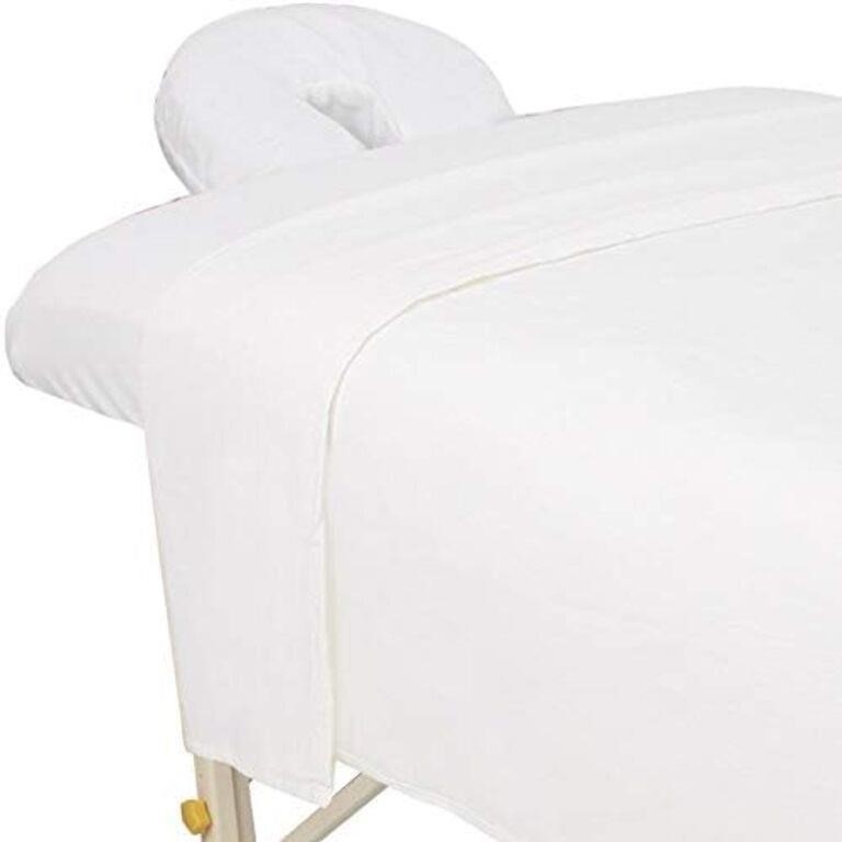 ForPro Premium Flannel 3-Piece Massage Sheet Set,