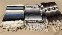 3 Navajo Blankets One Is Cozumel