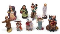 Lot of 9 Royal Doulton Figurines.