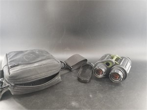 Pair of binoculars with case