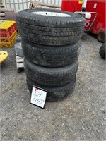 (4) Used Hercules 265/70R17 M&S Tires
