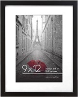 Americanflat 9x12 Picture Frame in Black - Thin