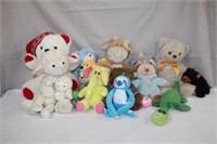 Large assortment of stuffed animals including