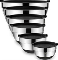 Mixing Bowls with Airtight Lids6 Piece Stainless