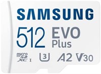 SAMSUNG EVO Plus w/SD Adaptor 512GB Micro SDXC,