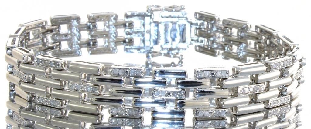 Panthere Link 1.00 ct Diamond  Bracelet