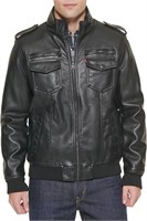 4X Levi's Mens Faux Leather Sherpa Aviator Bomber