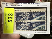 #1331-2 MINT NH PL# BLOCK 1967 SPACE ISSUE