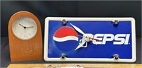 2 Pepsi advertising clocks