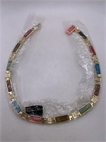 NEW CHINESE THEMED MULTI STONE NECKLACE