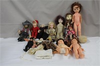 Collection of antique & vintage dolls including