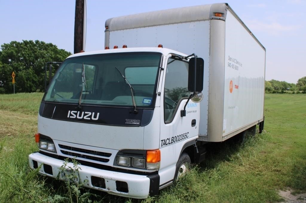 2001 ISUZU  NPR Turbo Intercooled Diesel 14ft Cargo Truck