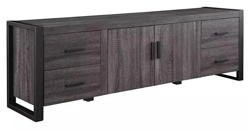Urban Blend 70" Industrial TV Stand, Charcoal