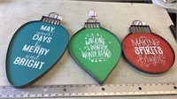 NEW metal holiday signs