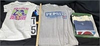 4 Large & 2 X-large Tee shirts Pepsi