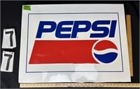 Metal Pepsi sign 30”X22”