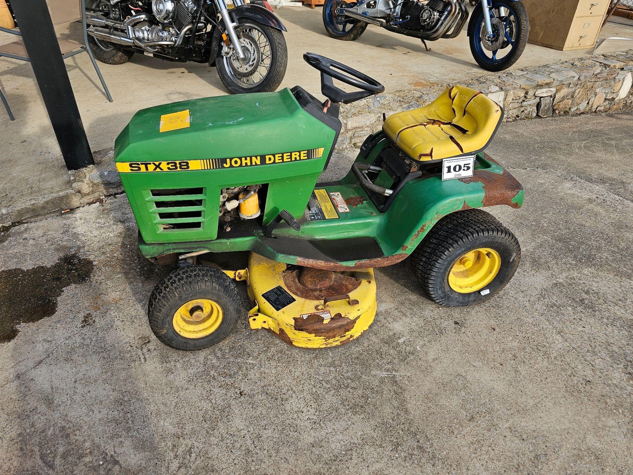 John Deer STX 38 Tractor - not running