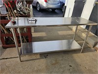 Stainless Steel Table 72x24x36 with opener bracket