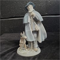 Metzler & Ortloff Figurine- Dog & Man   - YA