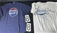 2 Pepsi Tee Shirts X-Large