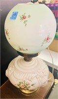 Victorian Style Gone with The Wind Lamp green/whit