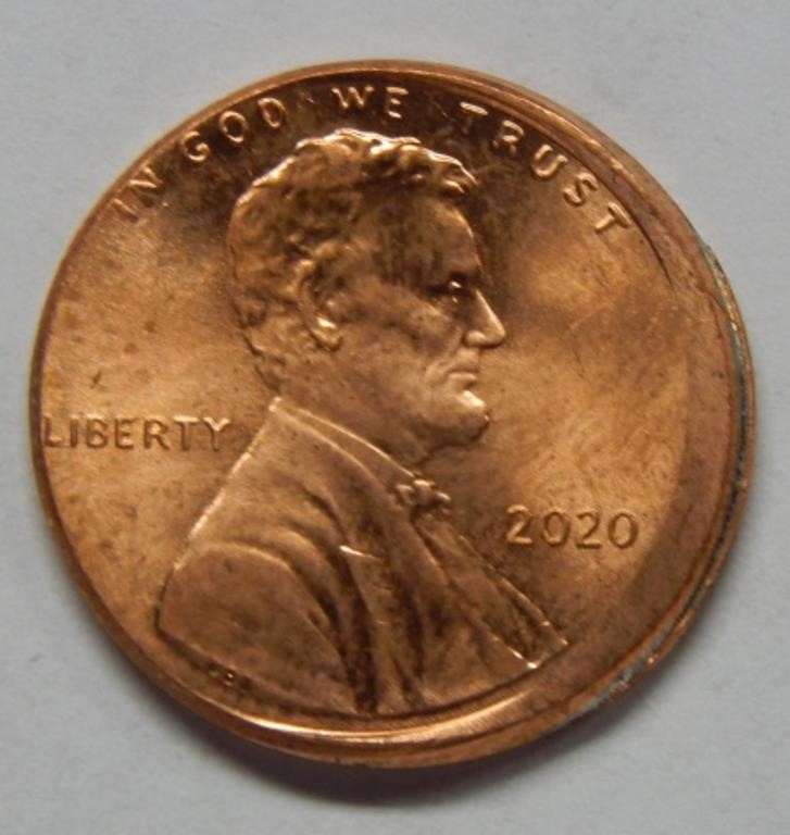 2020 Lincoln Cent Off Center Punch