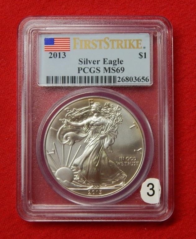 2013 American Eagle PCGS MS69 1 Ounce Silver