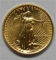 1986 Gold Eagle 1/10th Oz Gold Roman Numeral