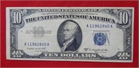 1953 B $10 Silver Certificate