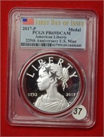 2017 P American Liberty Silver Medal PCGS PR69DCAM