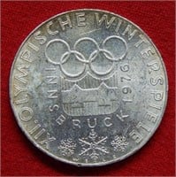 1916 Austria Silver 100 Schilling Olympics Commem