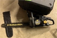 McCulloch 40cc Chain saw w/case gas