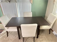 Drop leaf dining cable & 4 chairs Clean! Table