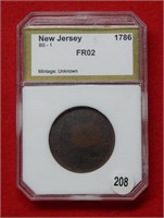 1786 New Jersey Coin  ***