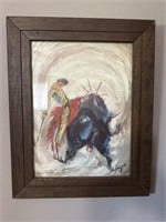 DeGrazia bullfighter print 20” x 16”