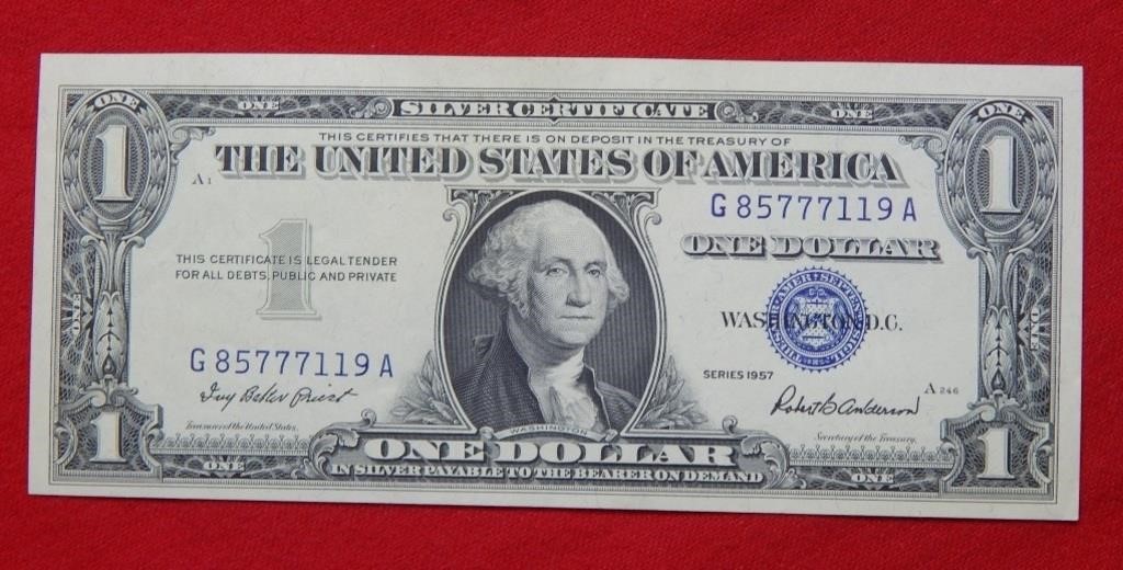 1957 $1 Silver Certificate - Crisp