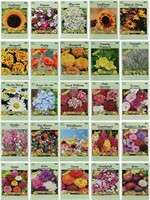 Assorted Flower Seed Packets with 10 Varieties -